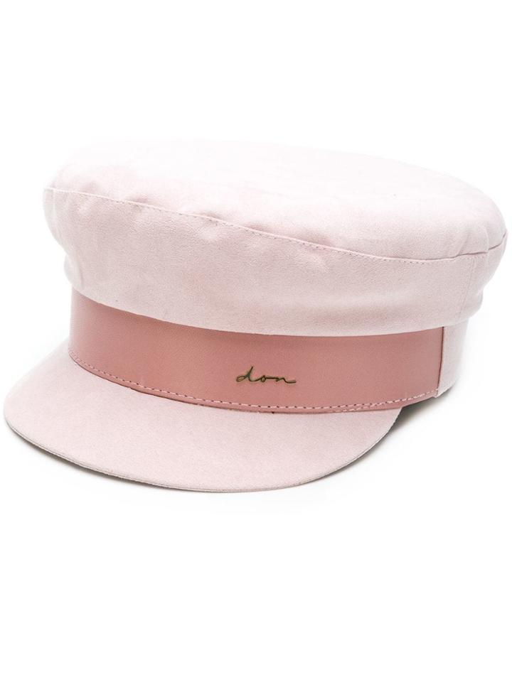 Don Paris Sailor Style Hat - Pink & Purple