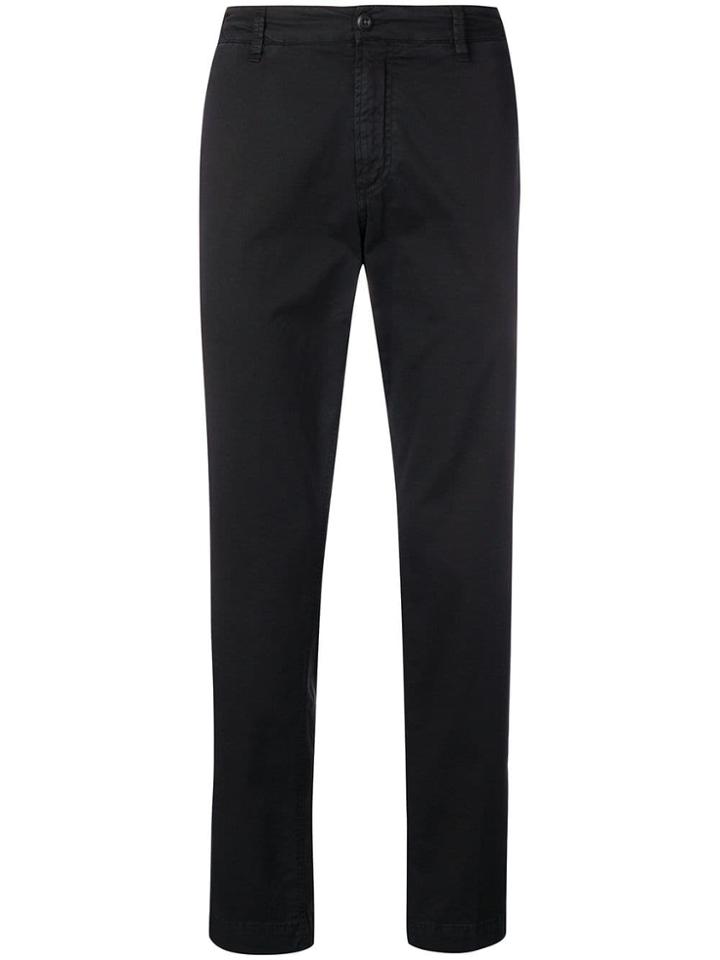 White Sand Relaxed Fit Chino Trousers - Black