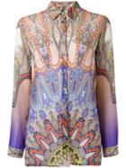 Etro Indian Print Shirt, Women's, Size: 48, Silk