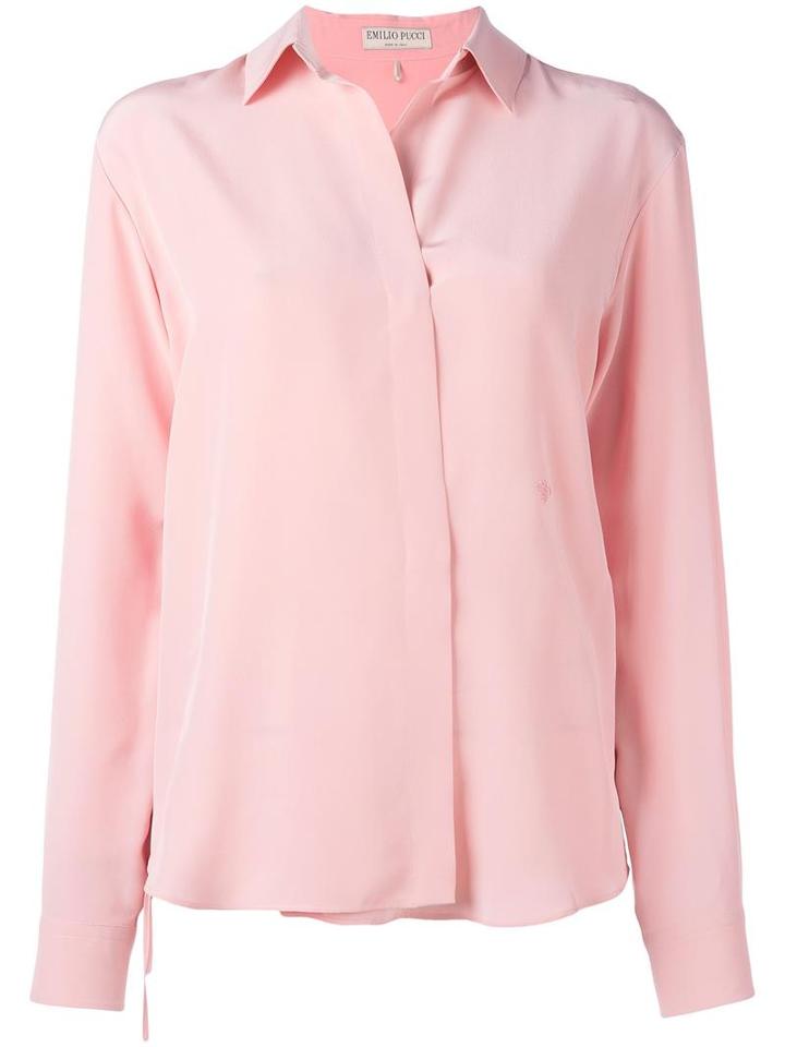 Emilio Pucci Classic Shirt, Women's, Size: 40, Pink/purple, Silk