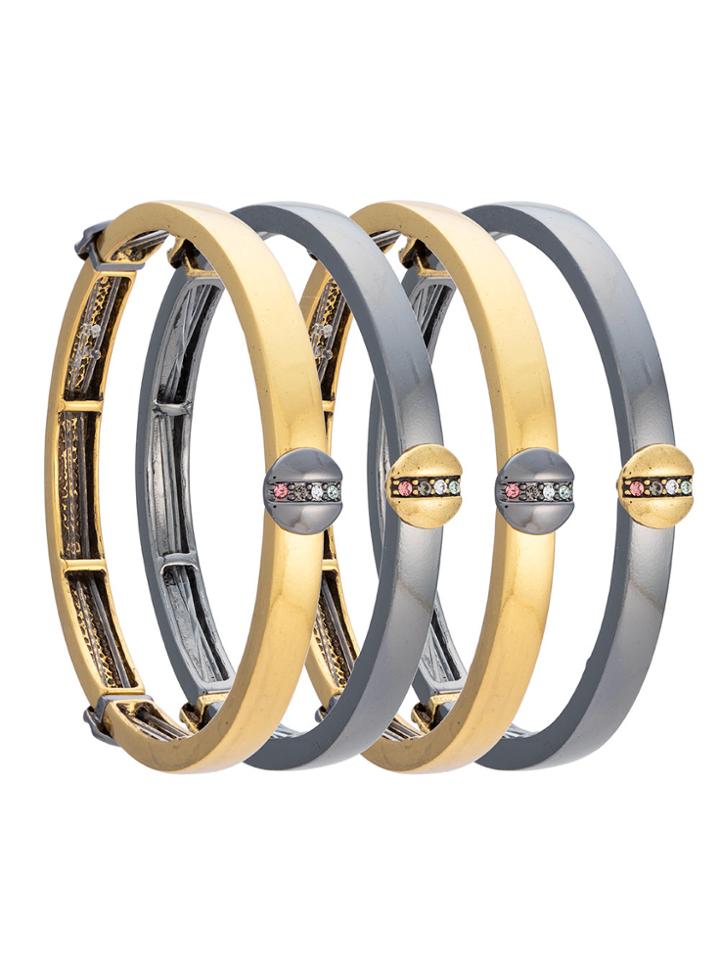 Camila Klein Four Bracelets Set - Metallic