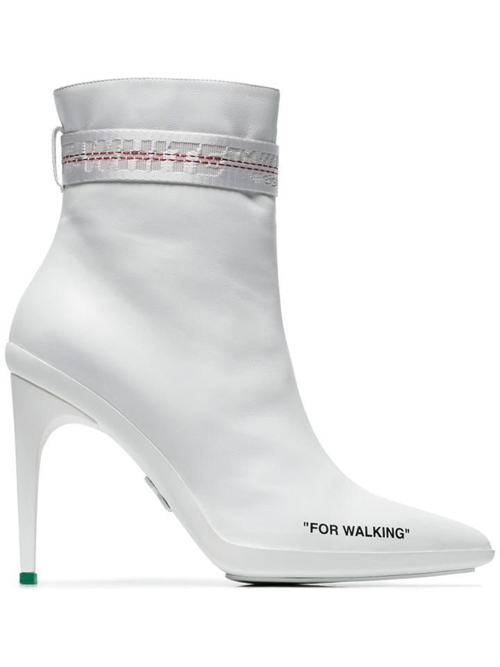 Off-white White For Walkin 100 High Heel Boots