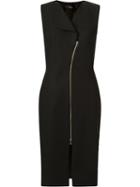 Andrea Marques V-neck Midi Dress, Women's, Size: 38, Black, Cotton/spandex/elastane/acetate