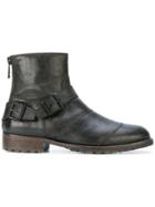 Belstaff Buckle Detail Boots - Black