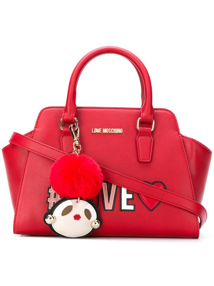 Love Moschino Love Patch Tote - Red