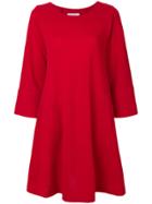 Yves Saint Laurent Vintage Wide Sleeved Trapeze Dress - Red