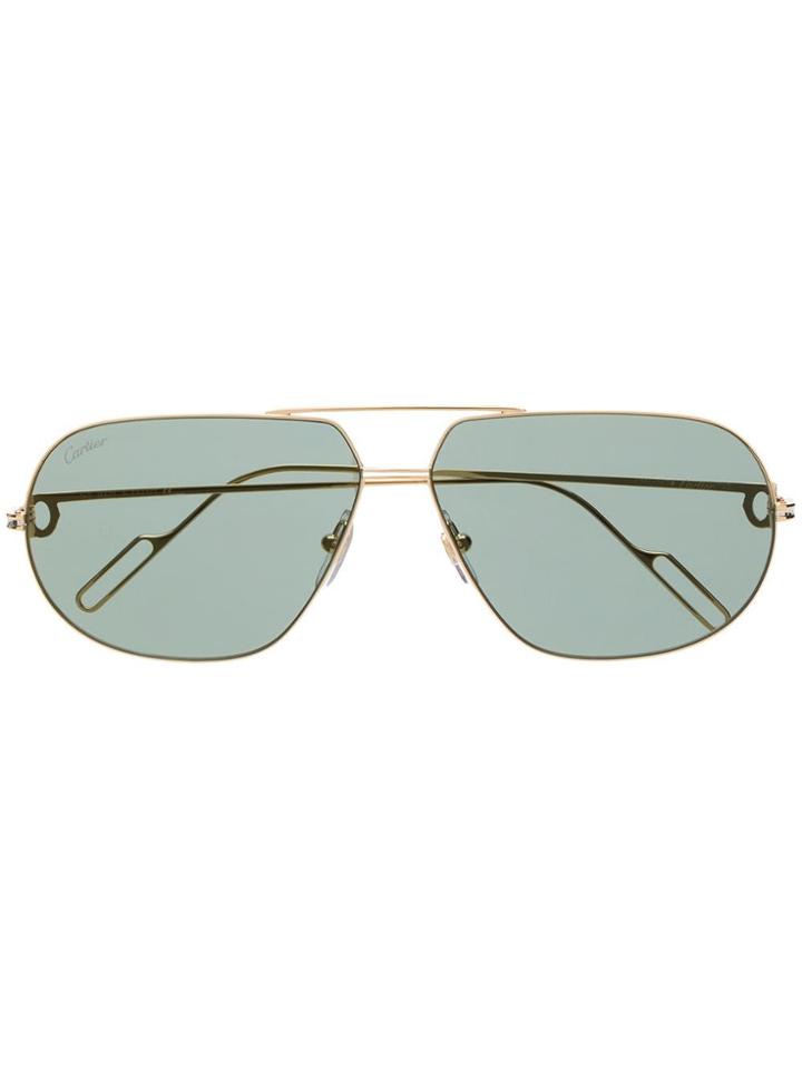 Cartier Aviator-style Sunglasses - Gold
