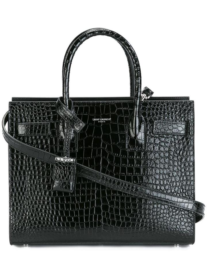 Small 'sac De Jour' Tote - Women - Calf Leather - One Size, Black, Calf Leather, Saint Laurent