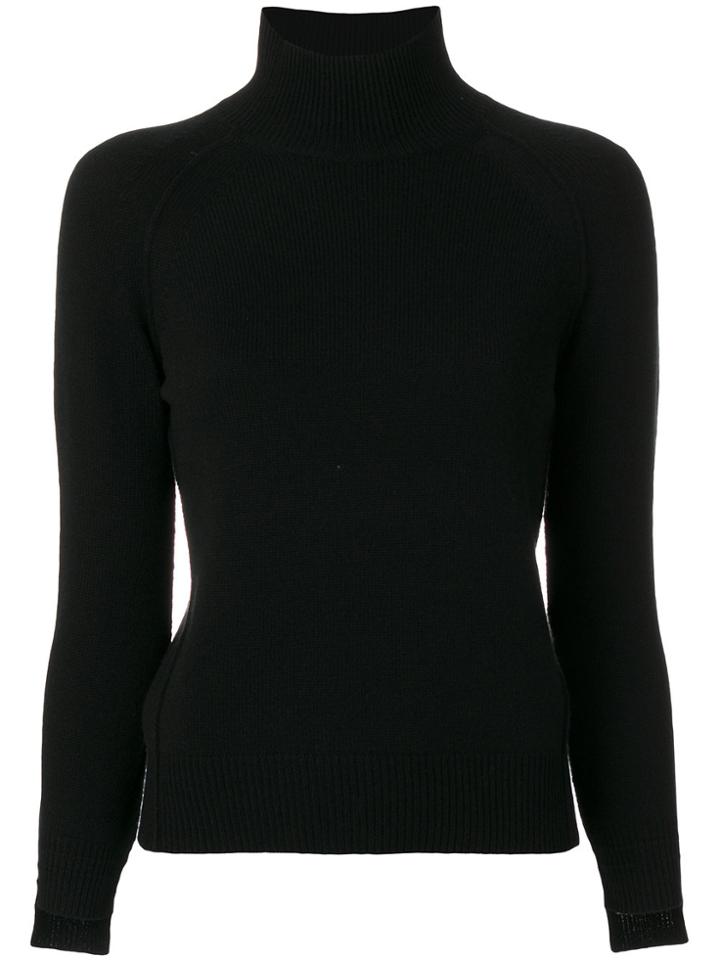 Helmut Lang High Neck Jumper - Black