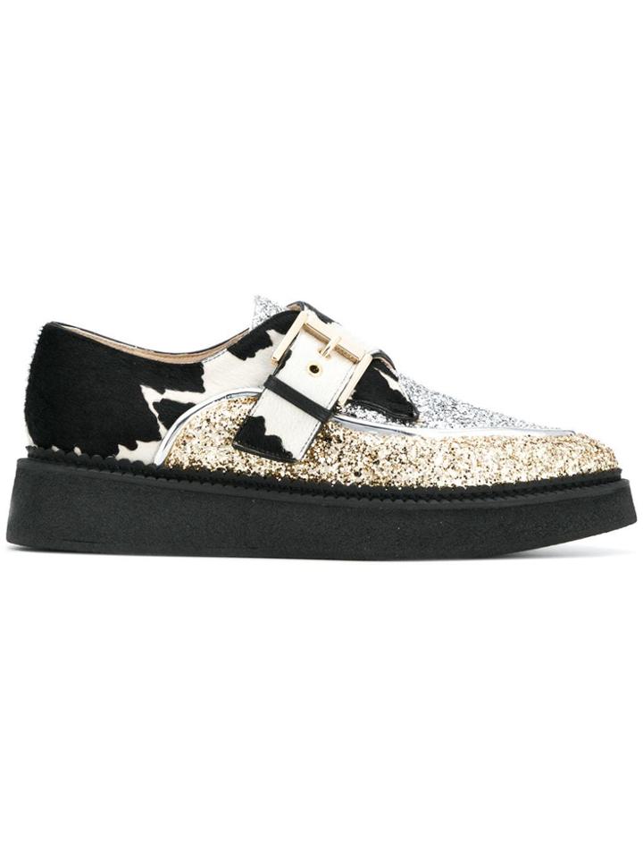 No21 Glitter Platform Shoes - Grey