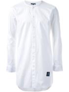 Guild Prime Round Neck Long Fit Button Down Shirt, Men's, Size: 2, White, Cotton