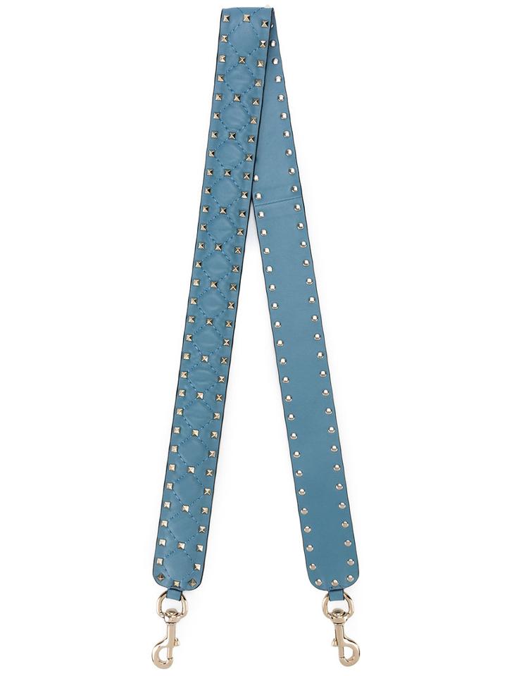 Valentino - Garavani Rockstud Spike Bag Strap - Women - Leather/metal - One Size, Blue, Leather/metal