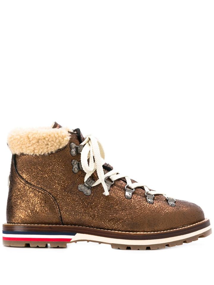 Moncler Blanche Lace-up Boots - Neutrals
