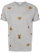Valentino Embroidered Insect T-shirt - Grey