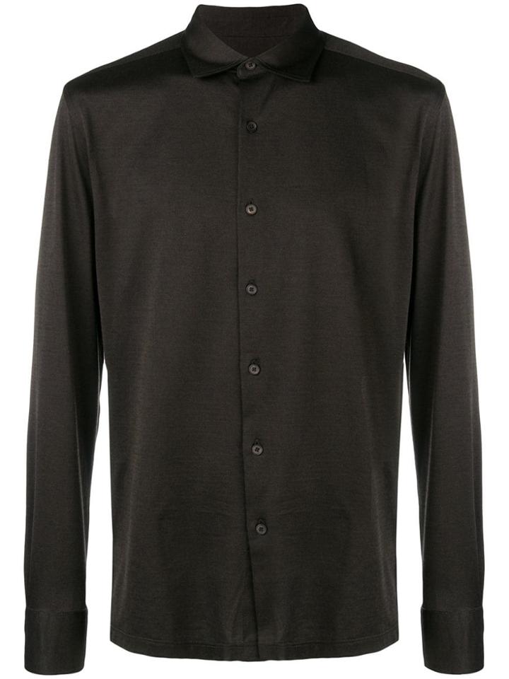 Ermenegildo Zegna Classic Collar Shirt - Brown