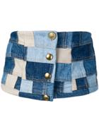 Romeo Gigli Denim Patchwork Belt - Blue