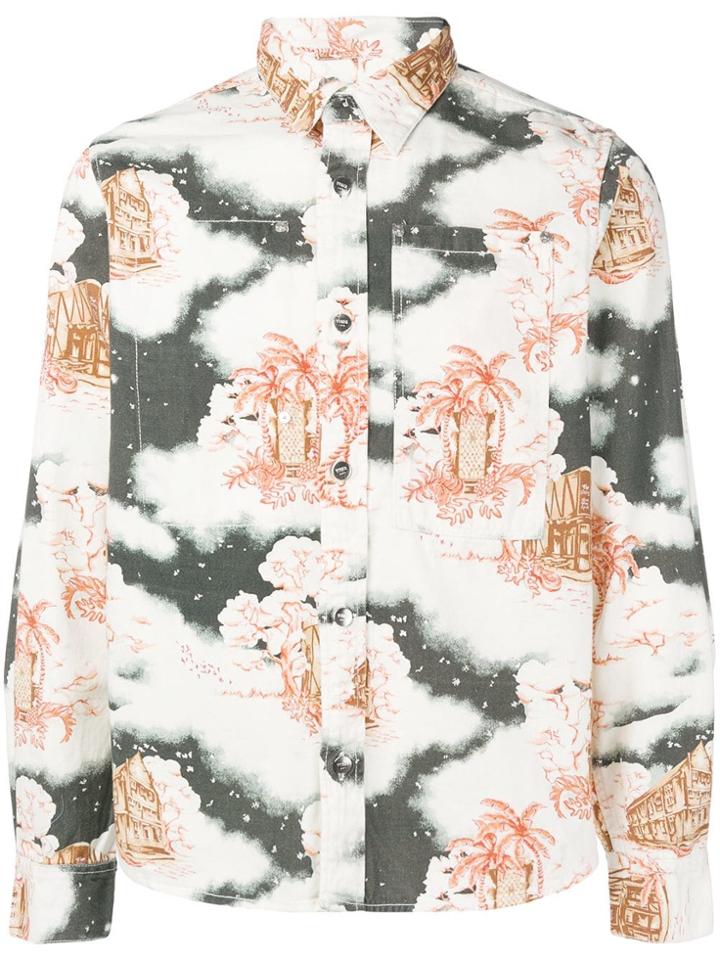 Vyner Articles Hawaii Print Shirt - White