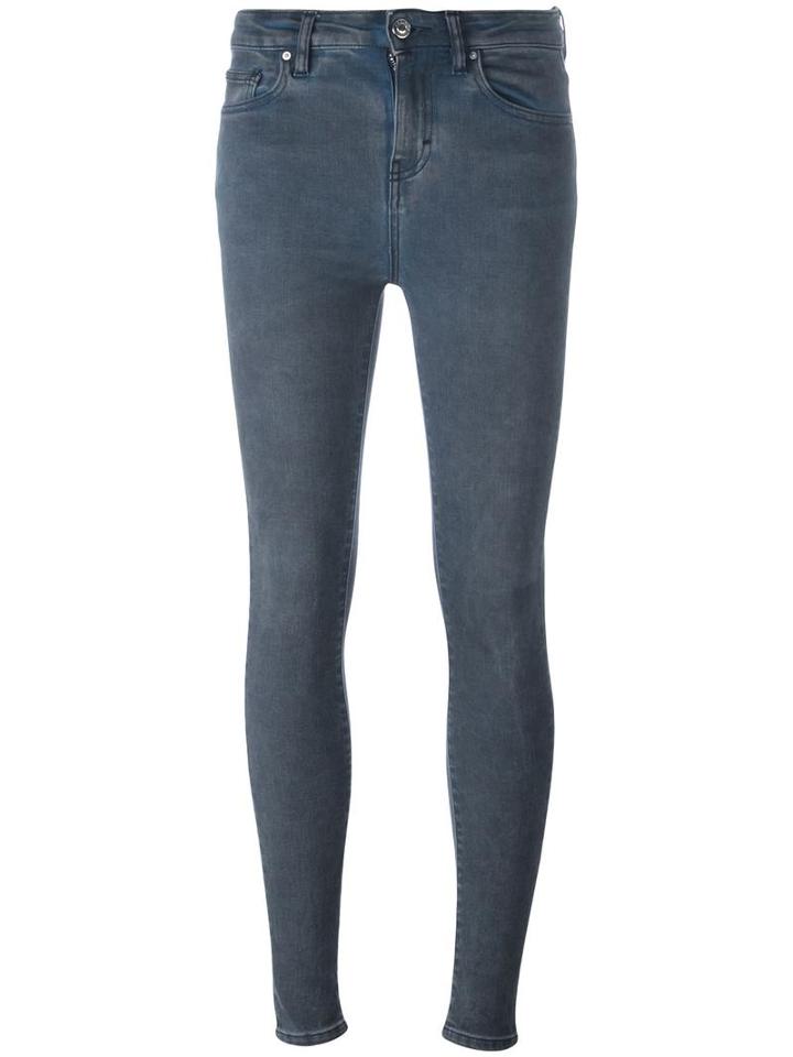 Iro High Rise Skinny Jeans, Women's, Size: 26, Blue, Cotton/elastodiene/spandex/elastane