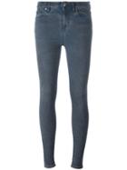 Iro High Rise Skinny Jeans, Women's, Size: 26, Blue, Cotton/elastodiene/spandex/elastane