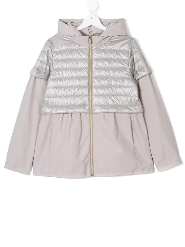 Herno Kids Padded Front Jacket - Grey