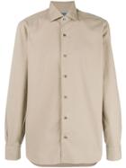 Barba Classic Collared Shirt - Neutrals