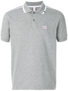 Sun 68 Logo Patch Polo Shirt - Grey