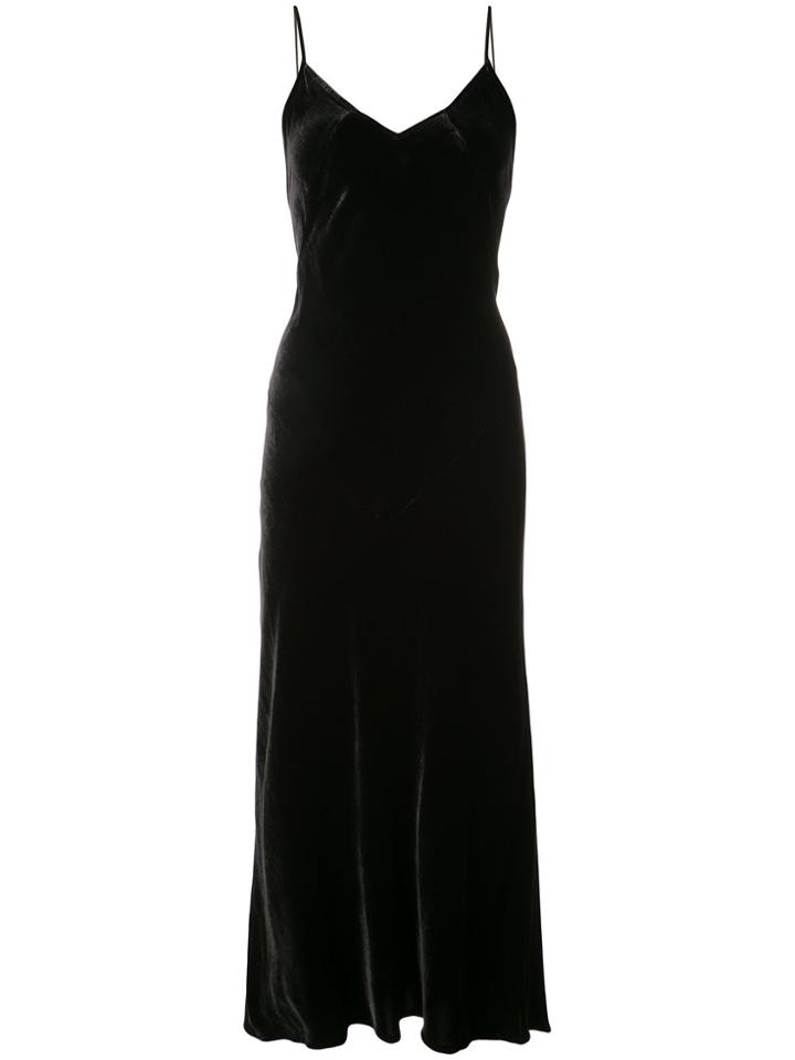 Marissa Webb Maxi Velvet Dress - Black