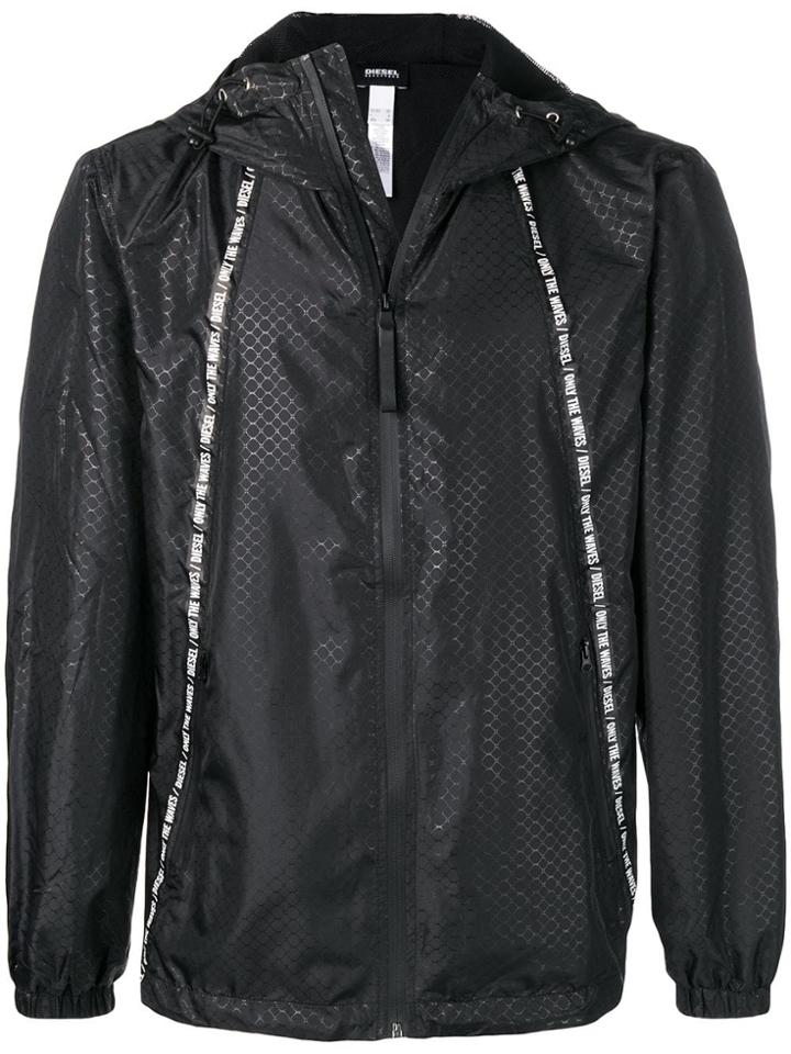 Diesel Hooded Shell Jacket - Black