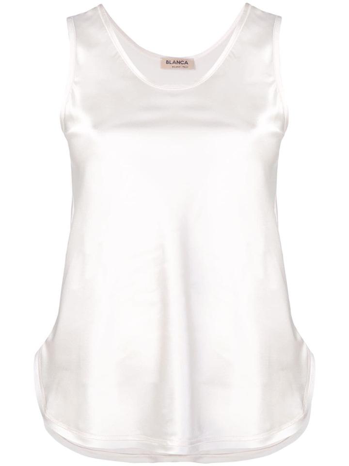 Blanca Evening Tank Top - White