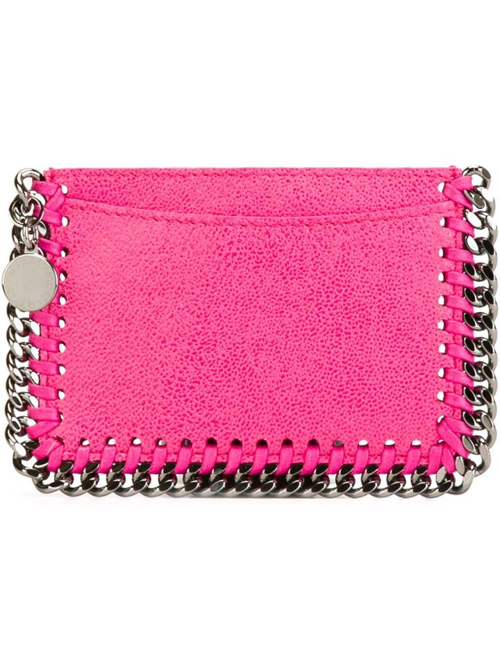 Stella Mccartney 'falabella' Cardholder - Pink & Purple
