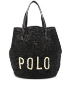 Ralph Lauren Polo Raffia Tote - Black