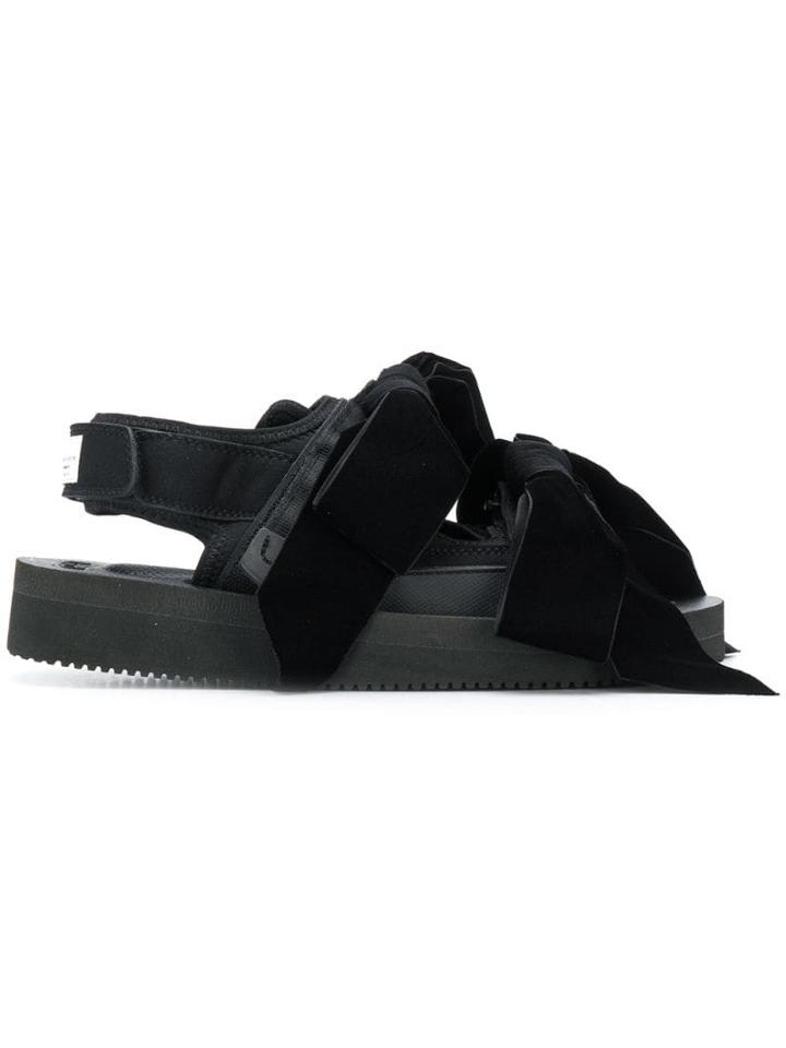 Cecilie Bahnsen Bow Embellished Strappy Sandals - Black