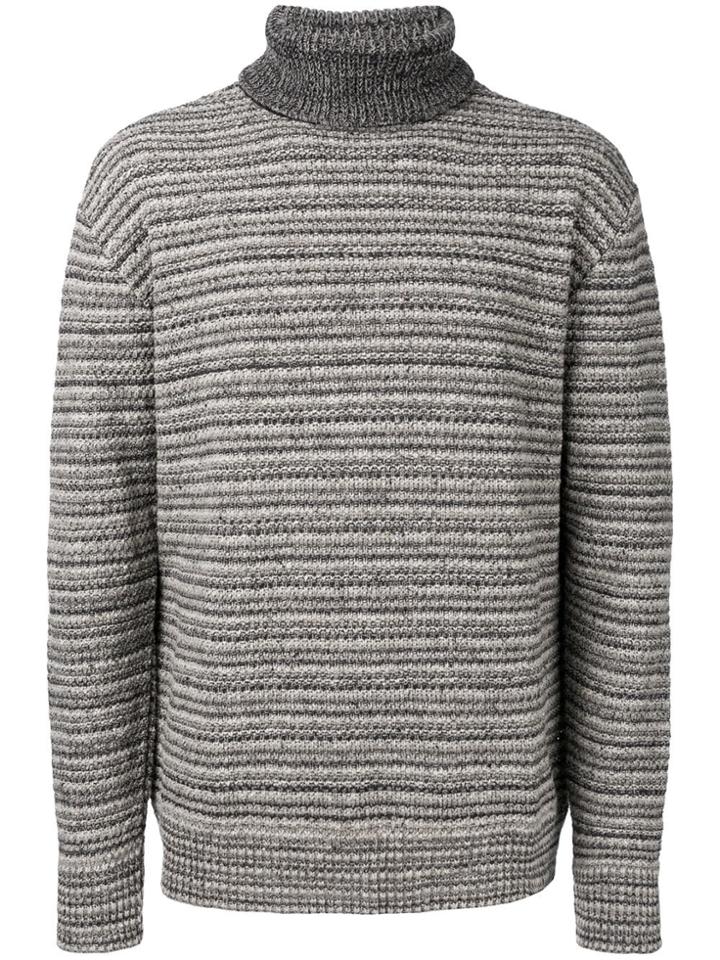 Stephan Schneider Striped Turtleneck Sweater - Grey