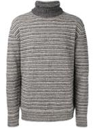 Stephan Schneider Striped Turtleneck Sweater - Grey
