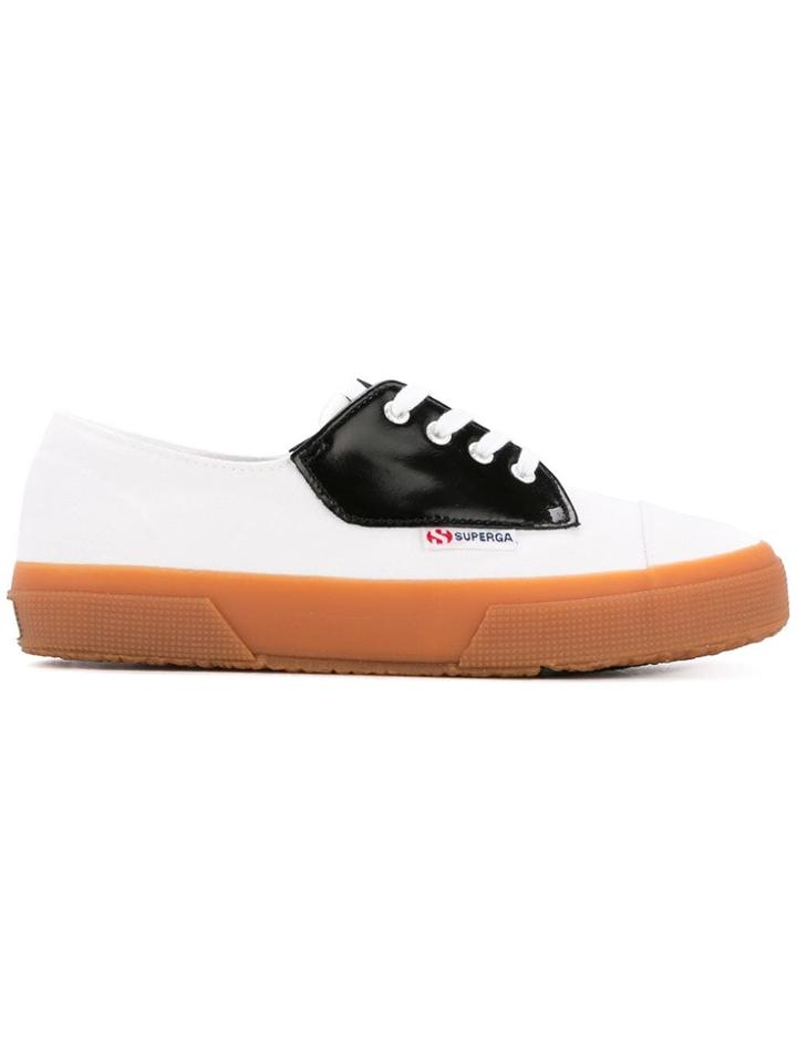 Alexa Chung Panelled Lace-up Sneakers - White