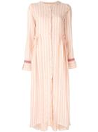 Lemlem Striped Shirt Dress - Pink