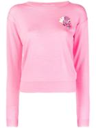 Vivetta Logo Patch Sweater - Pink