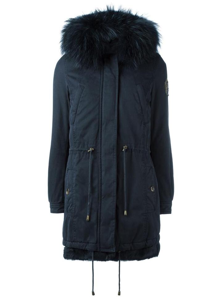 Alessandra Chamonix 'giselle' Parka, Women's, Size: 44, Blue, Cotton/polyester/viscose/raccoon Dog