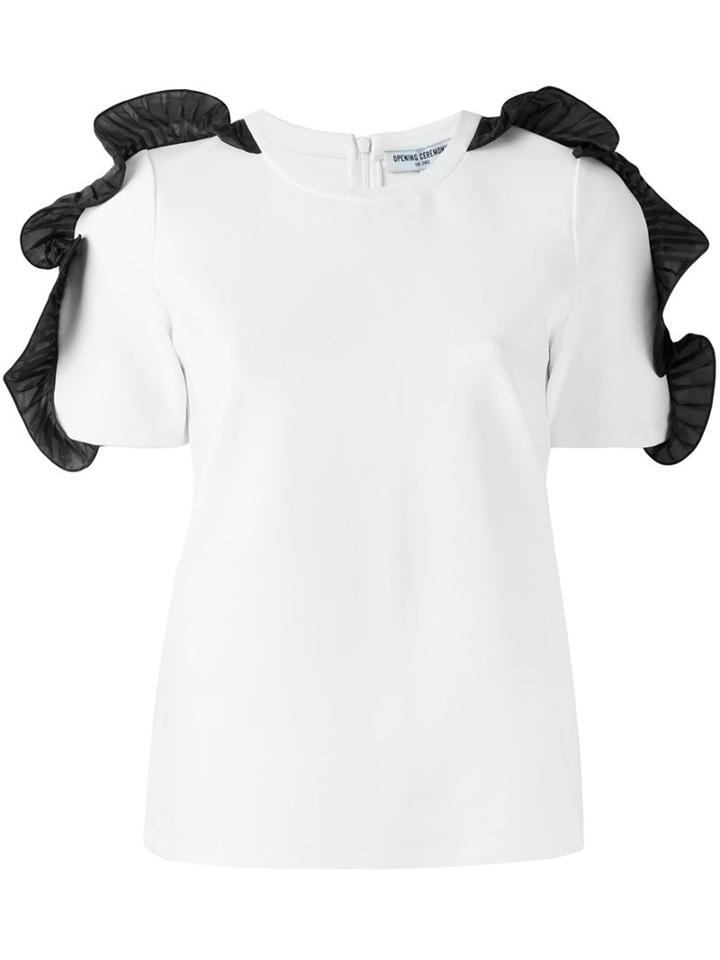 Opening Ceremony Shoulder Applique Blouse