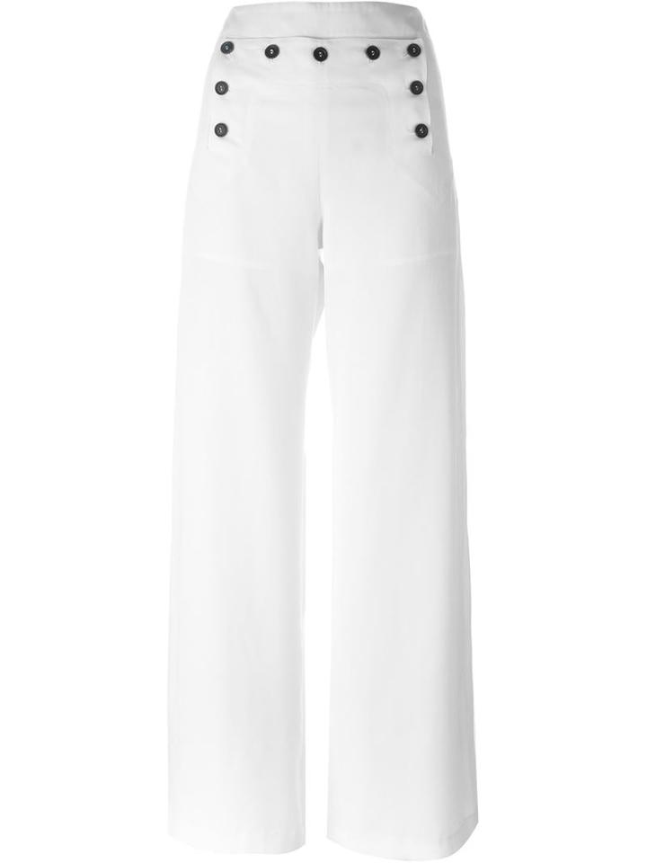 Paul & Joe 'goose' Button Detail Palazzo Trousers