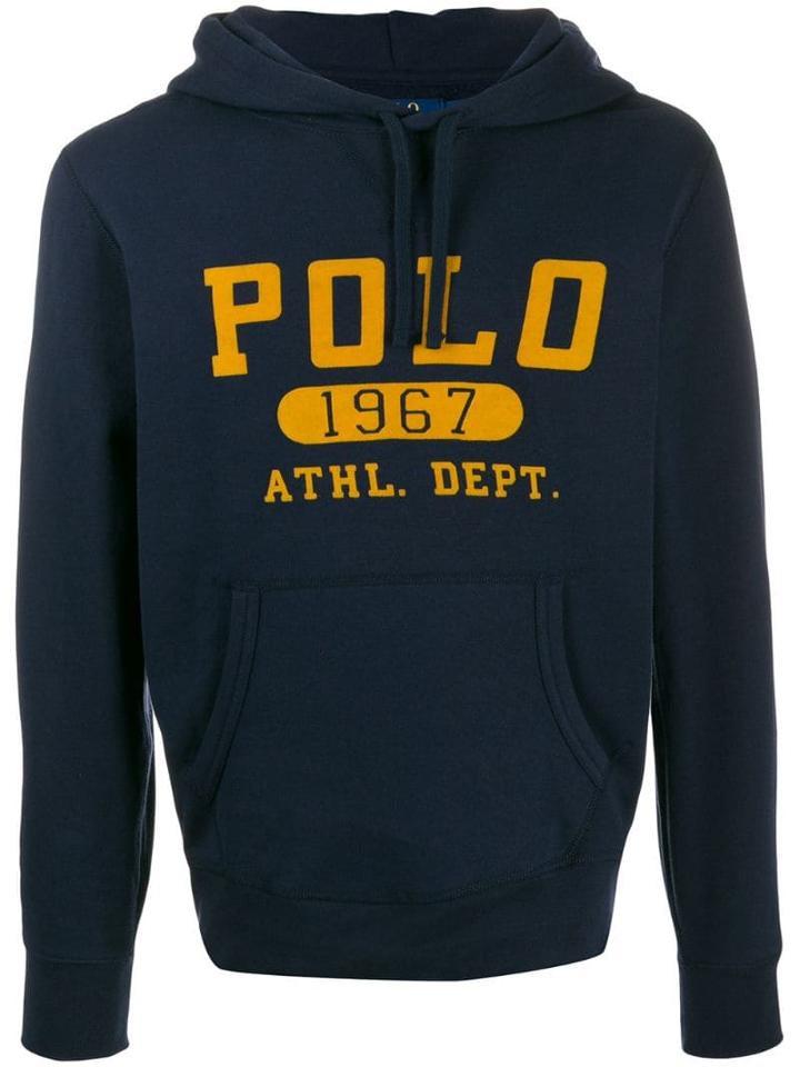 Polo Ralph Lauren Printed Logo Hoodie - Blue