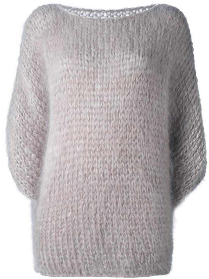 Made By Bernadette Three-quarter Sleeve Jumper, Women's, Nude/neutrals, Mohair