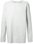 Strateas Carlucci Crew Neck Sweatshirt, Men's, Size: Medium, White, Cotton