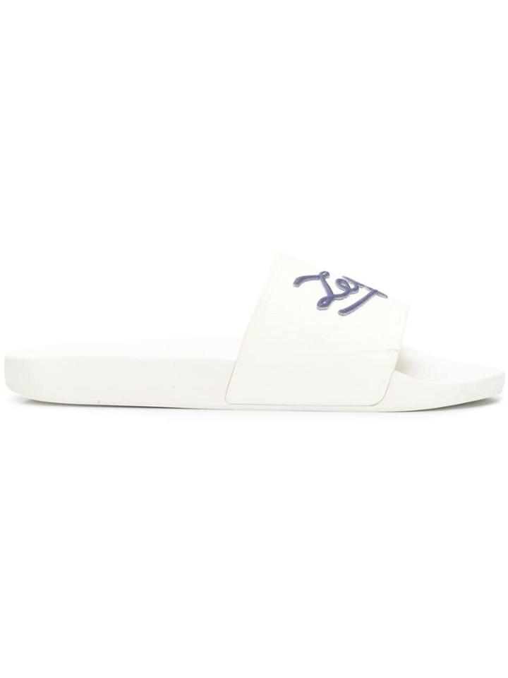 Ermenegildo Zegna Logo Print Slides - White