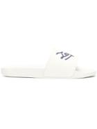Ermenegildo Zegna Logo Print Slides - White