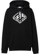 Burberry Logo Graphic Hoodie - Black