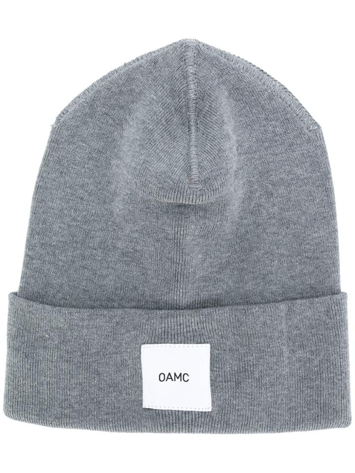 Oamc Branded Beanie - Grey
