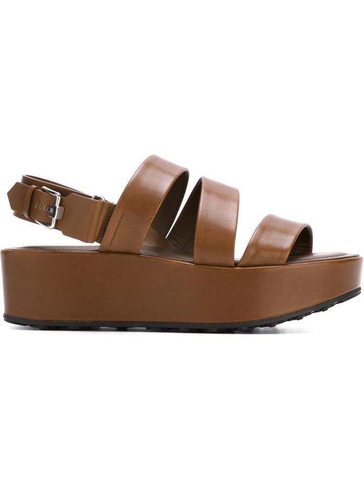 Tod's Flat Platform Sandals