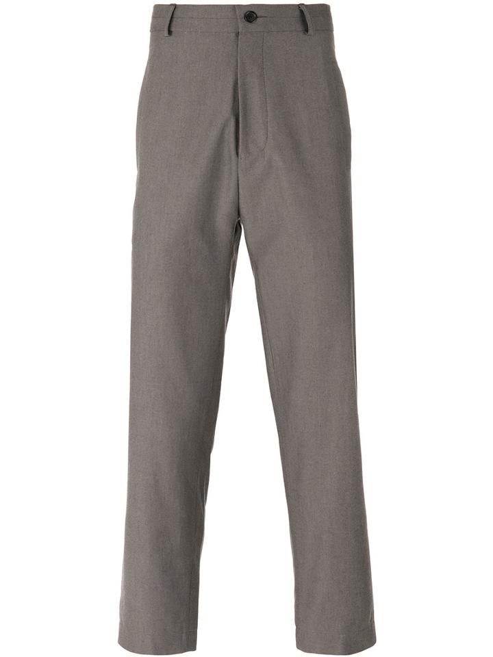 Société Anonyme - 'cheval' Trousers - Men - Cotton - L, Grey, Cotton