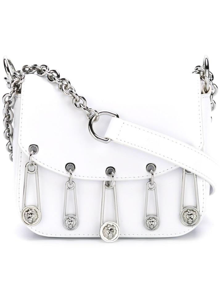 Versus Lion Pins Crossbody Bag - White